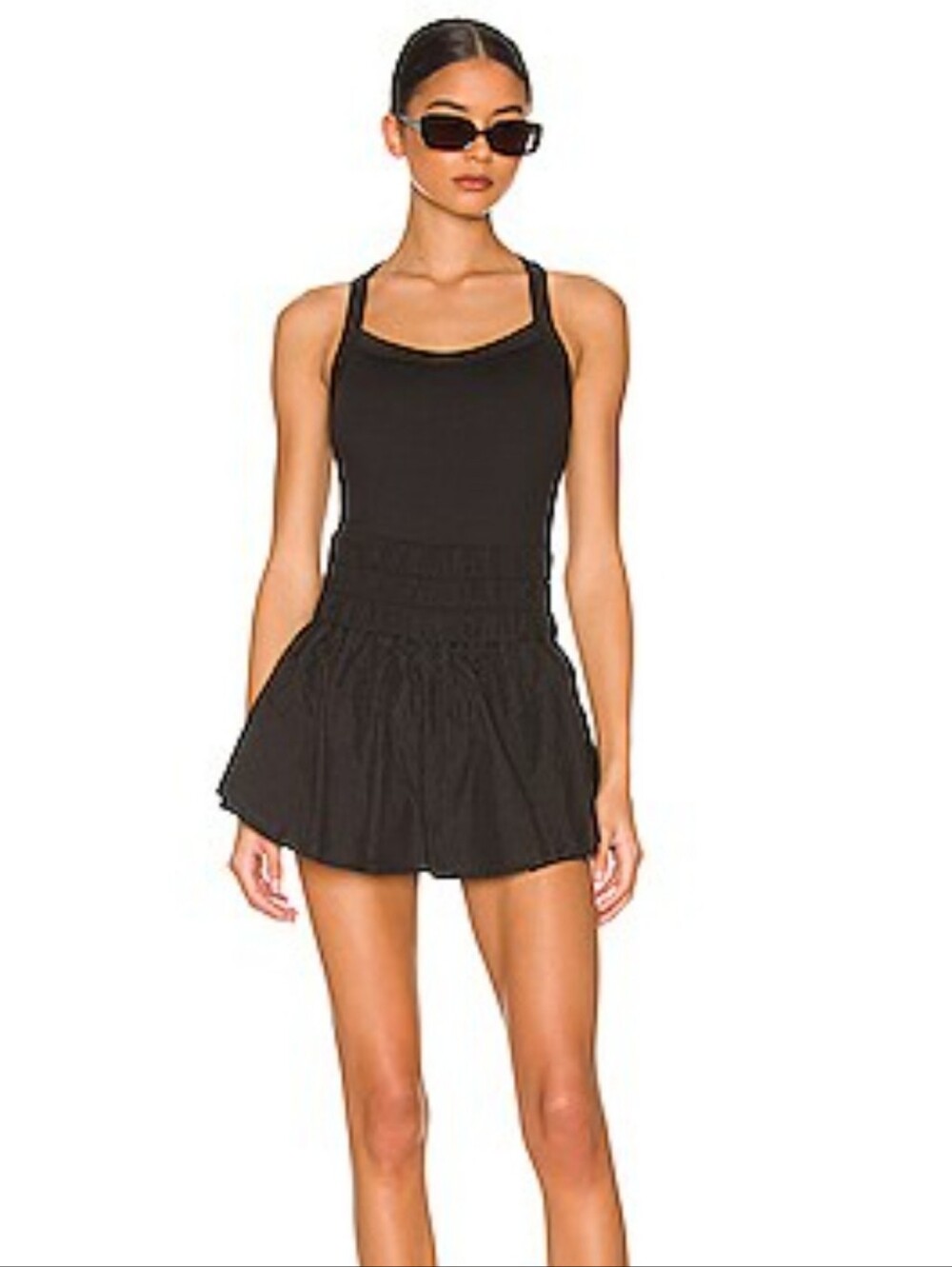 Free People Movement Way Home Black Romper Size L